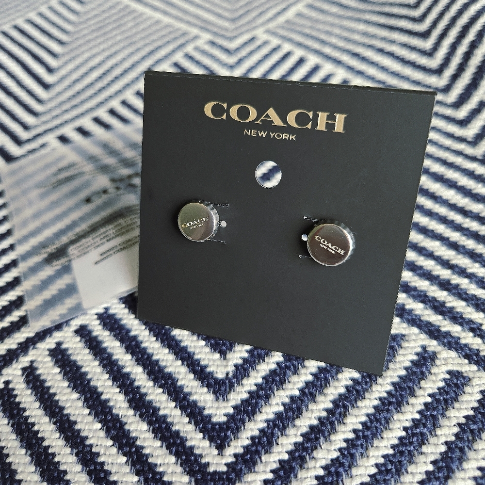 (NWT) COACH Bottle Cap Stud Earrings